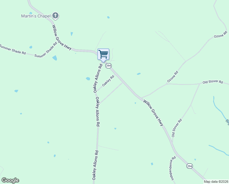 map of restaurants, bars, coffee shops, grocery stores, and more near 116 Oakley Estates Road in Allons