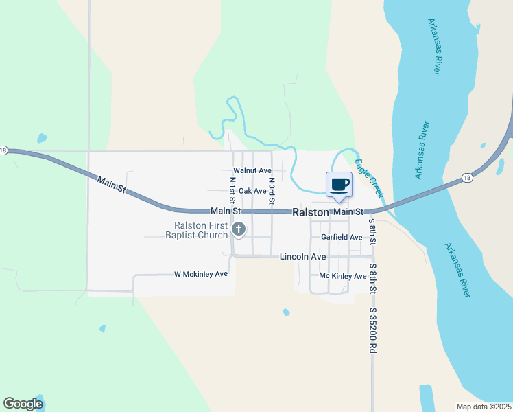 map of restaurants, bars, coffee shops, grocery stores, and more near 274 Main Street in Ralston