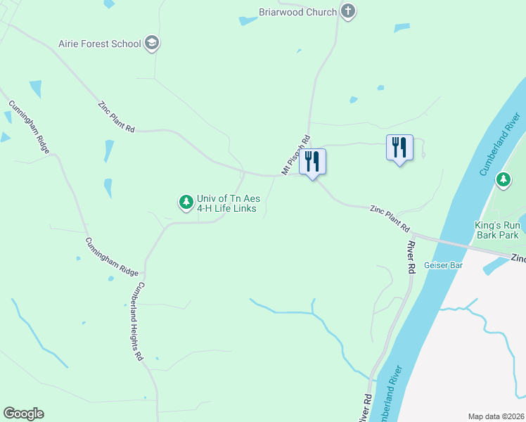 map of restaurants, bars, coffee shops, grocery stores, and more near 980 Owl Hollow Road in Clarksville