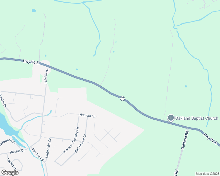 map of restaurants, bars, coffee shops, grocery stores, and more near 5610 Tennessee 76 in Springfield