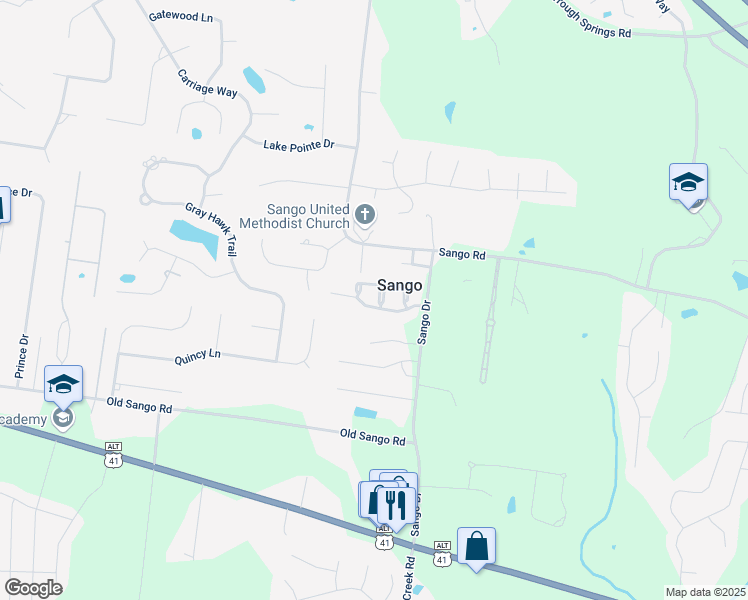 map of restaurants, bars, coffee shops, grocery stores, and more near 120 Crofton Place in Clarksville