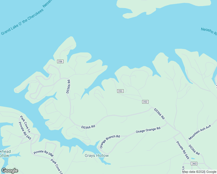 map of restaurants, bars, coffee shops, grocery stores, and more near 3415 County Road 353 in Eucha