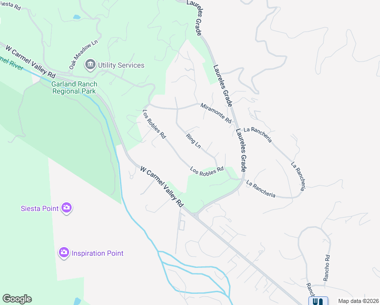 map of restaurants, bars, coffee shops, grocery stores, and more near 13 Ring Lane in Carmel Valley