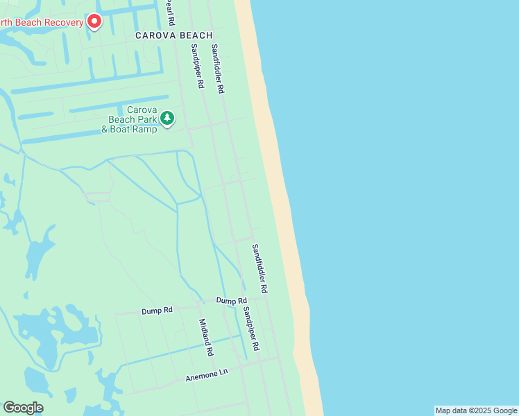 map of restaurants, bars, coffee shops, grocery stores, and more near 2061 Sandfiddler Rd in Corolla