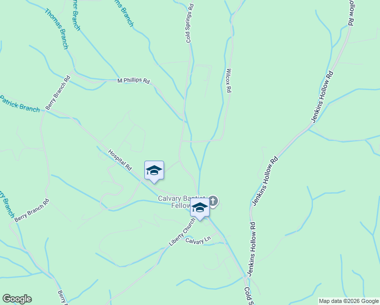 map of restaurants, bars, coffee shops, grocery stores, and more near 1636 Cold Springs Road in Mountain City