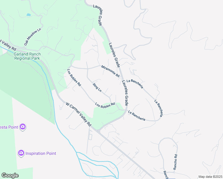 map of restaurants, bars, coffee shops, grocery stores, and more near 10 Ring Lane in Carmel Valley