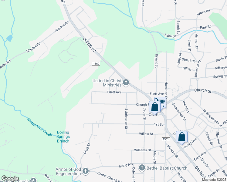 map of restaurants, bars, coffee shops, grocery stores, and more near 1144 Ellett Avenue in Eden