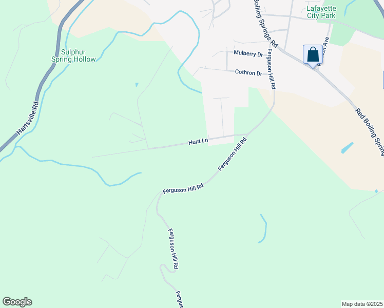 map of restaurants, bars, coffee shops, grocery stores, and more near 275 Hunt Lane in Lafayette