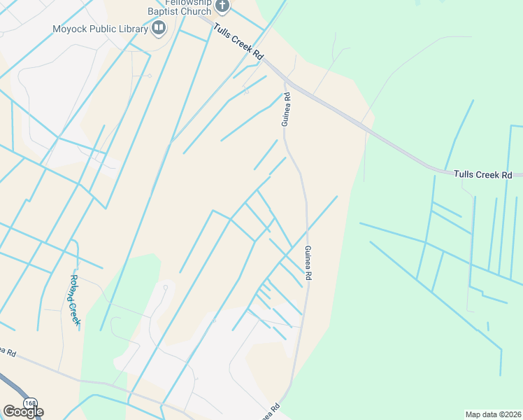 map of restaurants, bars, coffee shops, grocery stores, and more near 138 Guinea Road in Moyock