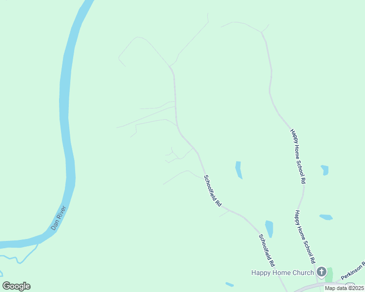map of restaurants, bars, coffee shops, grocery stores, and more near 624 Schoolfield Road in Ruffin