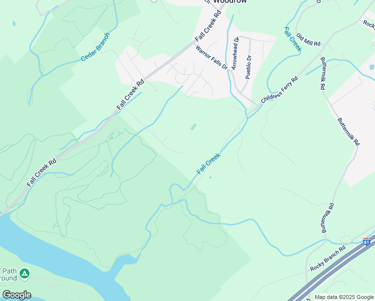 map of restaurants, bars, coffee shops, grocery stores, and more near 265 Park Ridge Court in Kingsport