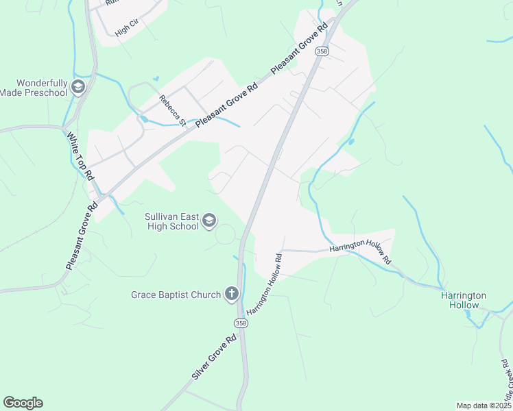 map of restaurants, bars, coffee shops, grocery stores, and more near 4115 Weaver Pike in Bluff City