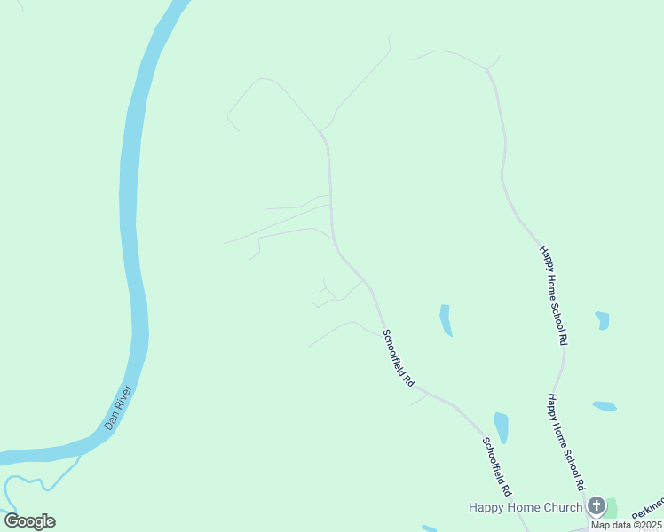 map of restaurants, bars, coffee shops, grocery stores, and more near 624 Schoolfield Road in Ruffin