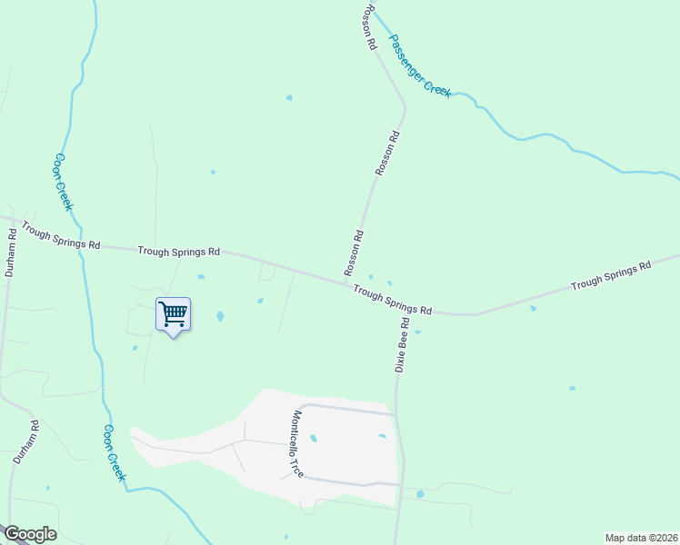 map of restaurants, bars, coffee shops, grocery stores, and more near 4425 Trough Springs Road in Adams