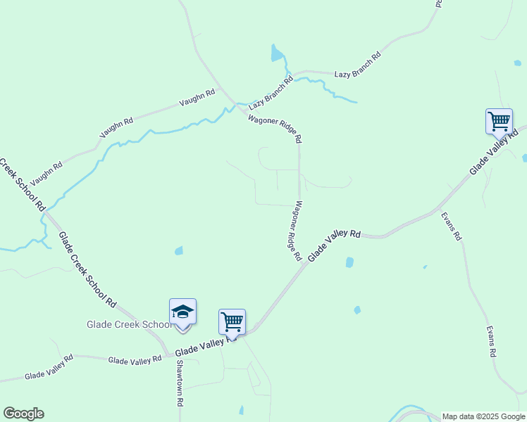 map of restaurants, bars, coffee shops, grocery stores, and more near 97 Drift Lane in Ennice