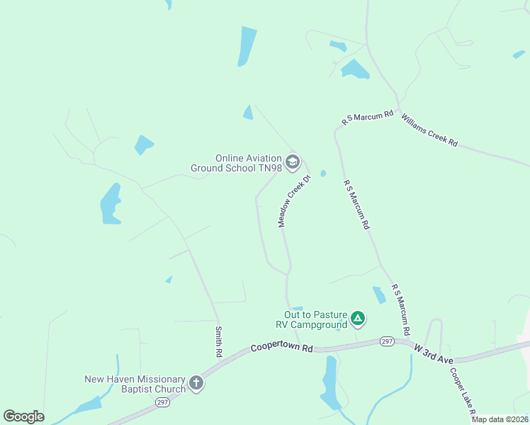 map of restaurants, bars, coffee shops, grocery stores, and more near 1057 Meadow Creek Drive in Oneida