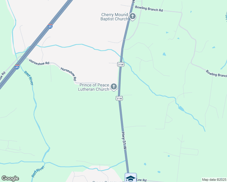 map of restaurants, bars, coffee shops, grocery stores, and more near 4095 U.S. 31W in Cottontown