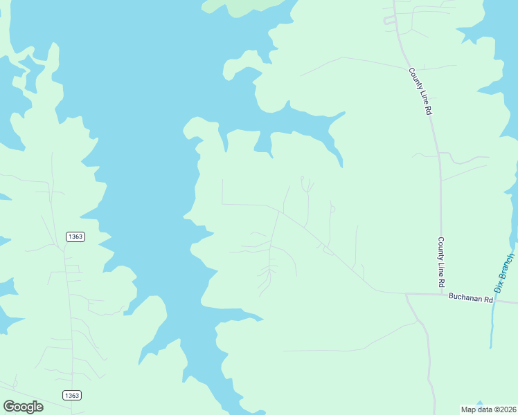 map of restaurants, bars, coffee shops, grocery stores, and more near 1375 Buchanan Road in Vance County
