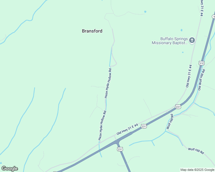 map of restaurants, bars, coffee shops, grocery stores, and more near Haze Hyde Hollow Road in Bransford