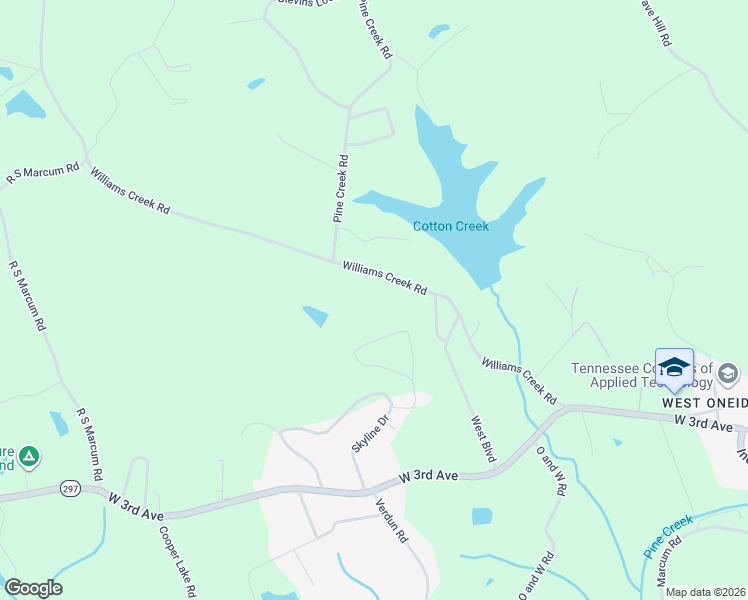 map of restaurants, bars, coffee shops, grocery stores, and more near 659 Williams Creek Road in Oneida