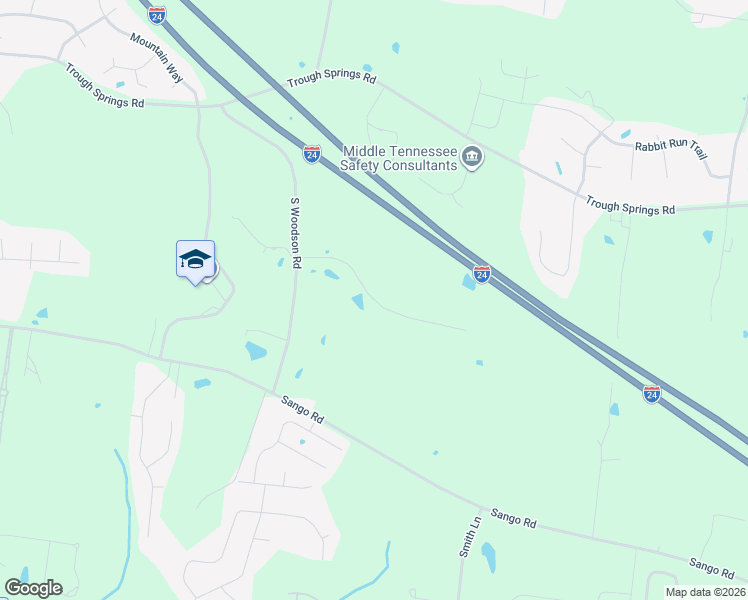 map of restaurants, bars, coffee shops, grocery stores, and more near Solitude Drive in Montgomery County