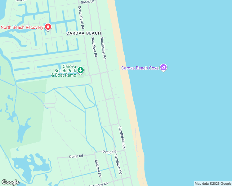 map of restaurants, bars, coffee shops, grocery stores, and more near 2079 Sandfiddler Road in Corolla