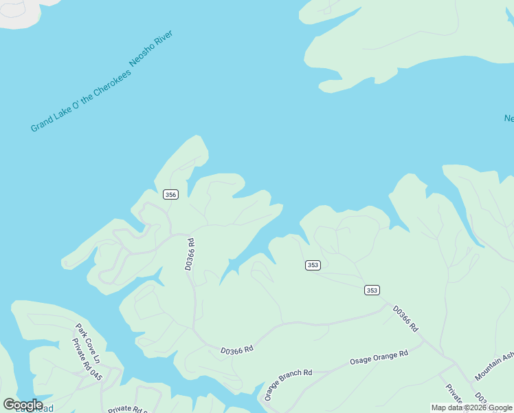 map of restaurants, bars, coffee shops, grocery stores, and more near 175 Private Road 061 in Delaware County