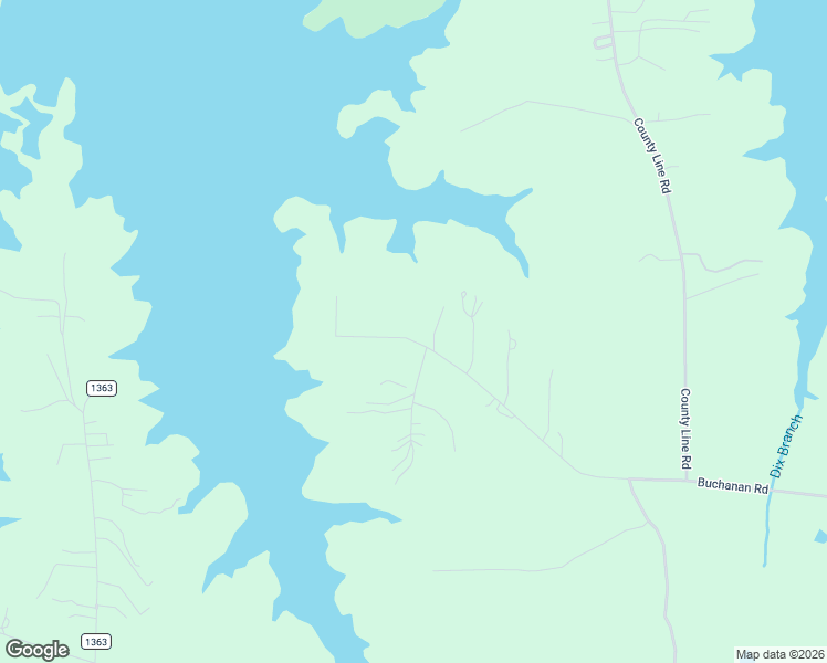 map of restaurants, bars, coffee shops, grocery stores, and more near 1375 Buchanan Road in Vance County