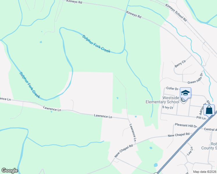 map of restaurants, bars, coffee shops, grocery stores, and more near 232 Lawrence Lane in Springfield