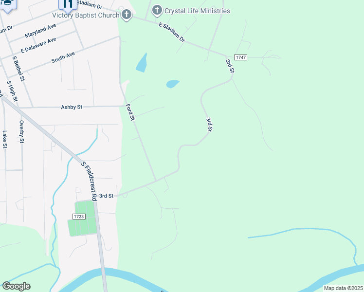 map of restaurants, bars, coffee shops, grocery stores, and more near 3rd Street in Eden