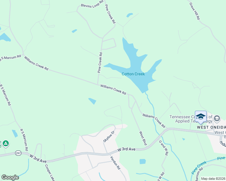 map of restaurants, bars, coffee shops, grocery stores, and more near 671 Williams Creek Road in Oneida