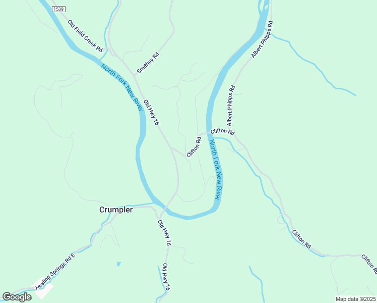map of restaurants, bars, coffee shops, grocery stores, and more near 138 River Bend Hills Road in Crumpler