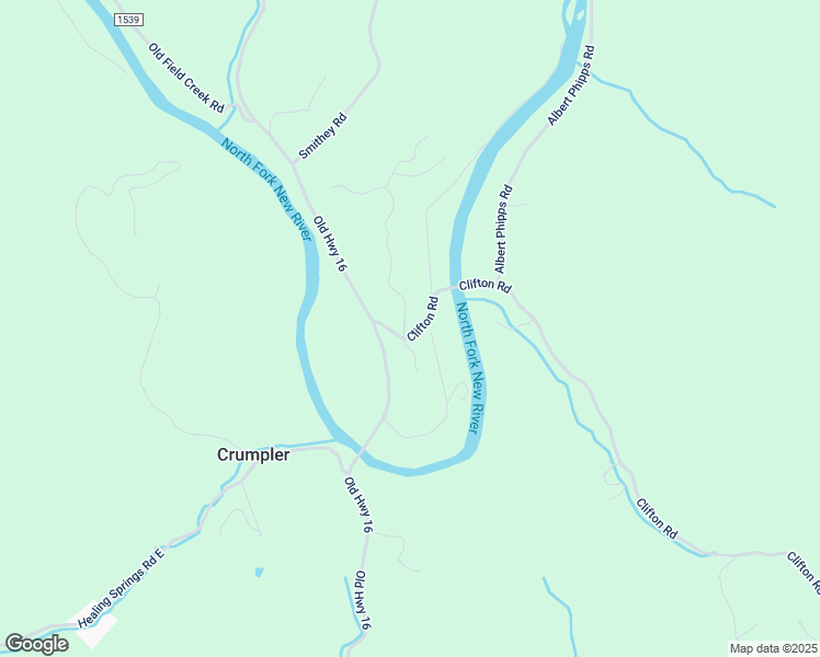 map of restaurants, bars, coffee shops, grocery stores, and more near 138 River Bend Hills Road in Crumpler