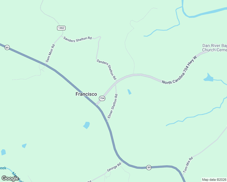 map of restaurants, bars, coffee shops, grocery stores, and more near 4547 North Carolina 704 Highway West in Francisco