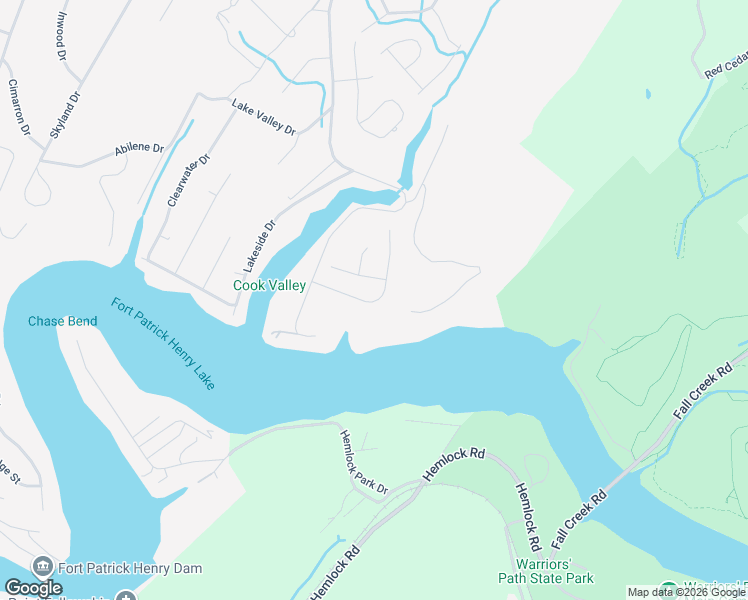 map of restaurants, bars, coffee shops, grocery stores, and more near 4237 Anchor Pointe in Kingsport