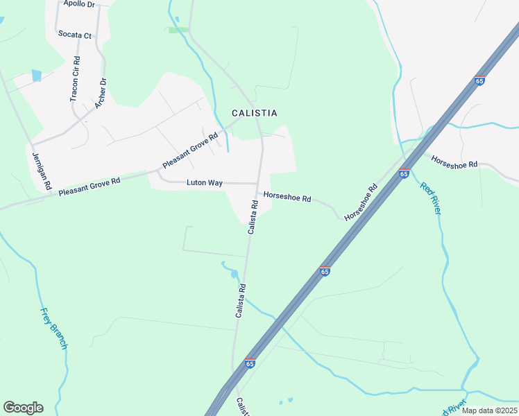 map of restaurants, bars, coffee shops, grocery stores, and more near 3713 Calista Road in White House