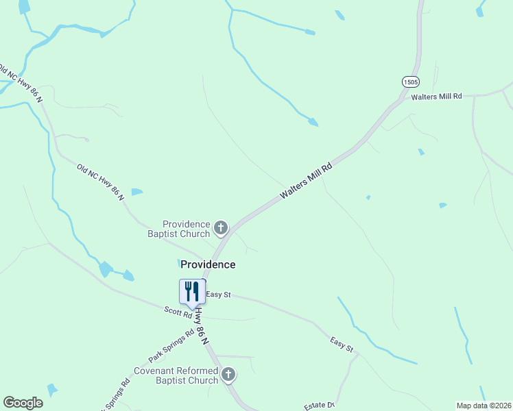 map of restaurants, bars, coffee shops, grocery stores, and more near 5600 Walters Mill Road in Providence