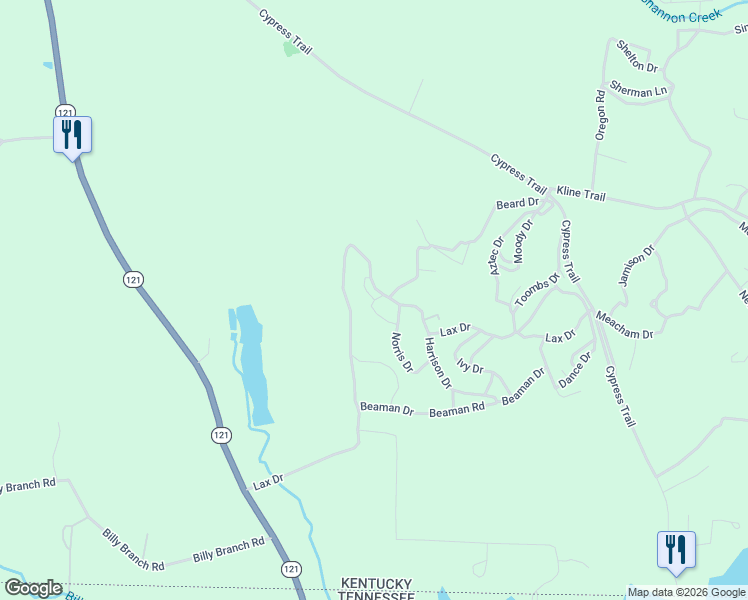 map of restaurants, bars, coffee shops, grocery stores, and more near 27 Coats Drive in New Concord