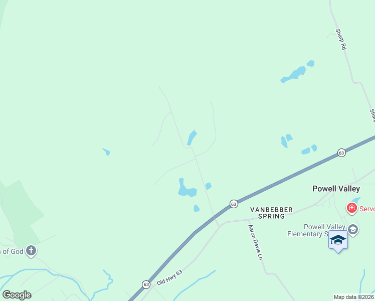 map of restaurants, bars, coffee shops, grocery stores, and more near 241 Watson Hollow in Claiborne