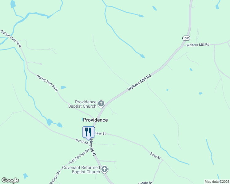 map of restaurants, bars, coffee shops, grocery stores, and more near 5600 Walters Mill Road in Providence