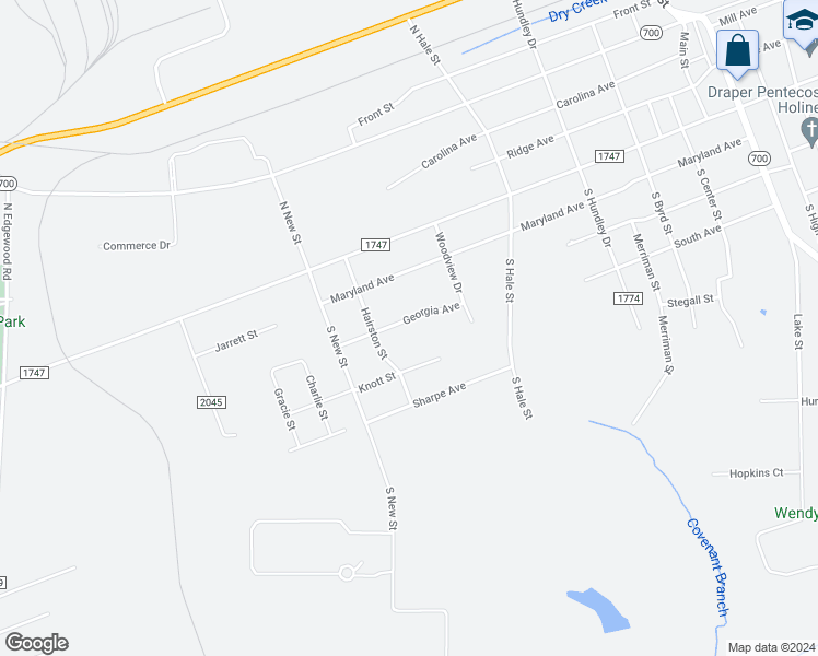 map of restaurants, bars, coffee shops, grocery stores, and more near 1012 Georgia Avenue in Eden