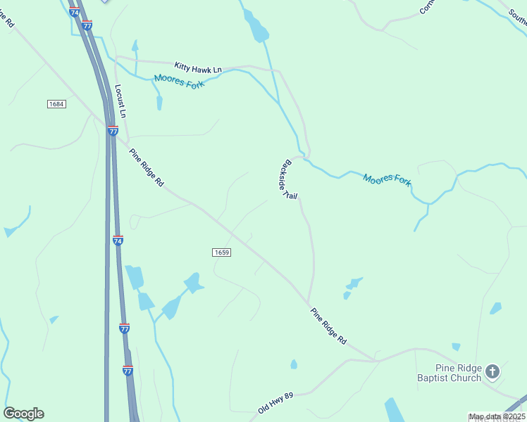 map of restaurants, bars, coffee shops, grocery stores, and more near 168 East Cleve Street in Mount Airy