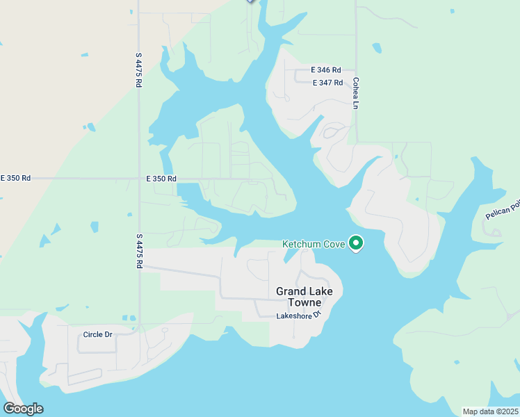 map of restaurants, bars, coffee shops, grocery stores, and more near 35104 South 4480 Road in Vinita