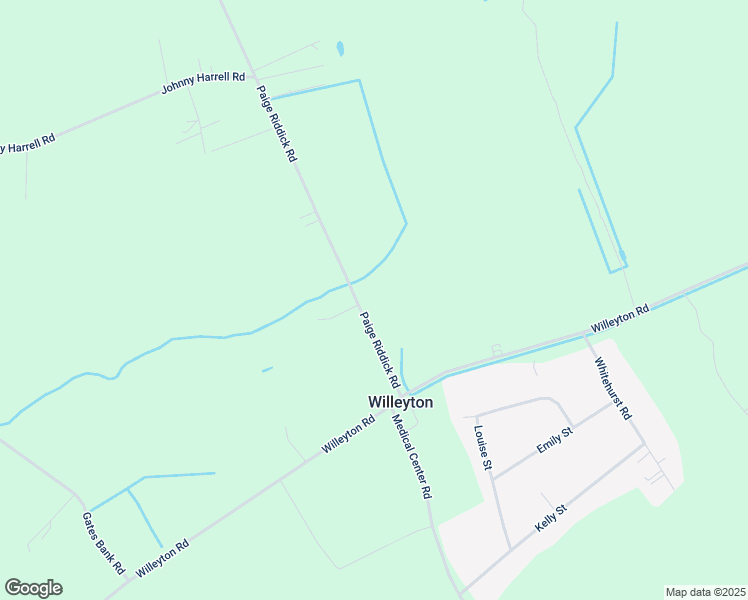 map of restaurants, bars, coffee shops, grocery stores, and more near 582 Paige Riddick Road in Gates