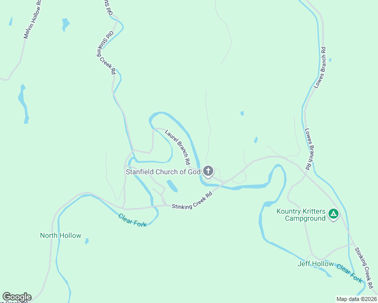 map of restaurants, bars, coffee shops, grocery stores, and more near 165 Campbell Lane in LaFollette