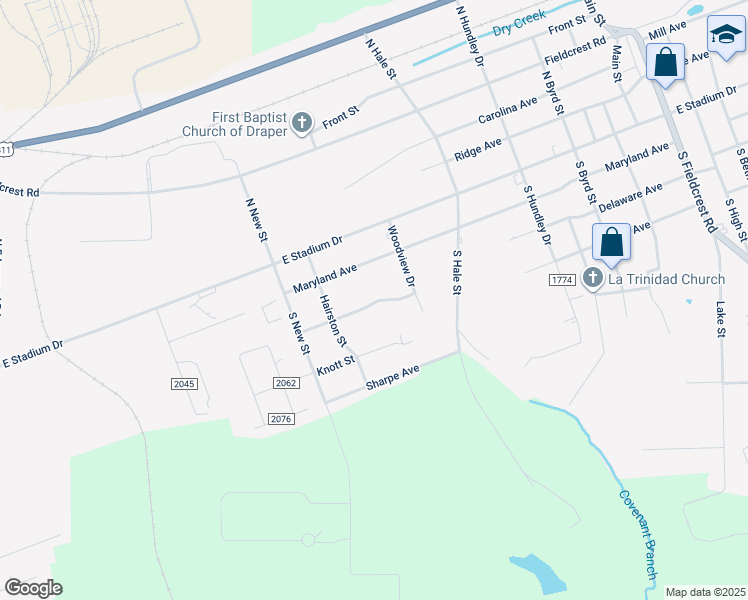 map of restaurants, bars, coffee shops, grocery stores, and more near 1012 Georgia Avenue in Eden