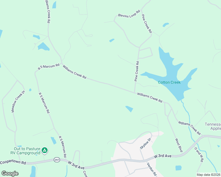 map of restaurants, bars, coffee shops, grocery stores, and more near 989 Williams Creek Road in Oneida