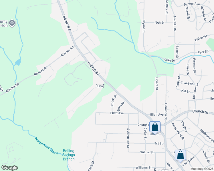 map of restaurants, bars, coffee shops, grocery stores, and more near 136 Vintage Road in Eden