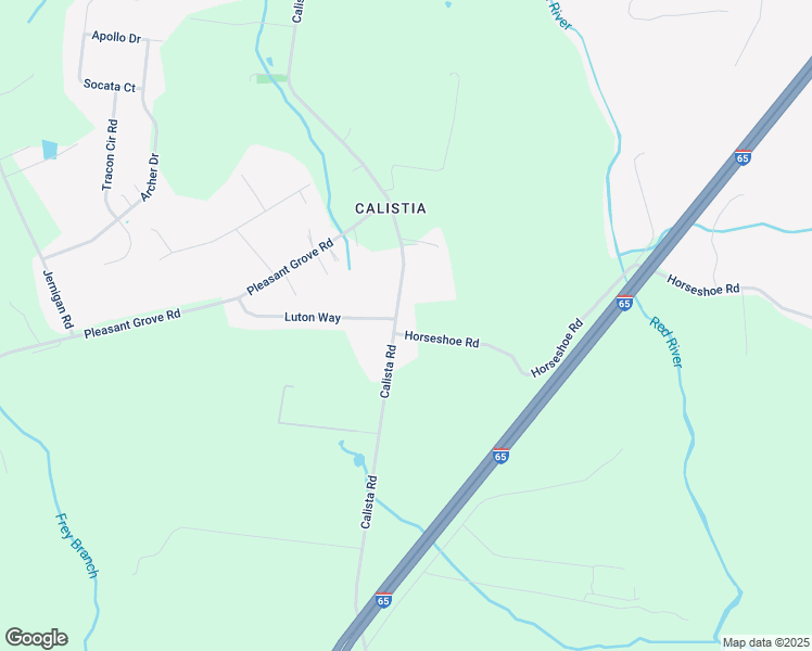 map of restaurants, bars, coffee shops, grocery stores, and more near 3713 Calista Road in White House