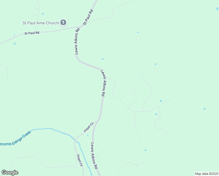 map of restaurants, bars, coffee shops, grocery stores, and more near 3279 Lewis Atkins Road in Woodlawn